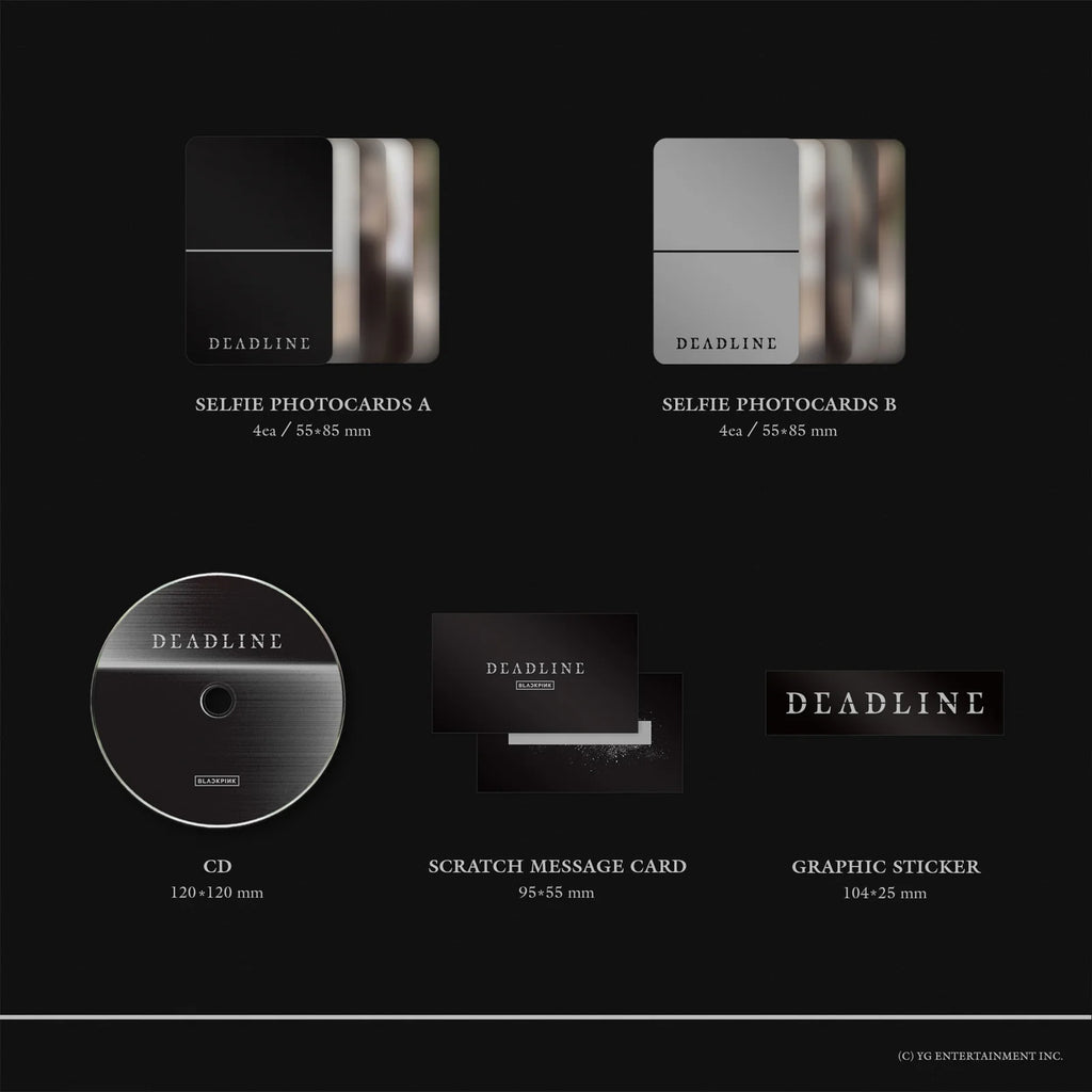 [Pre Orden] DEADLINE - 3er Mini Álbum BLACKPINK (Gray Ver.)
