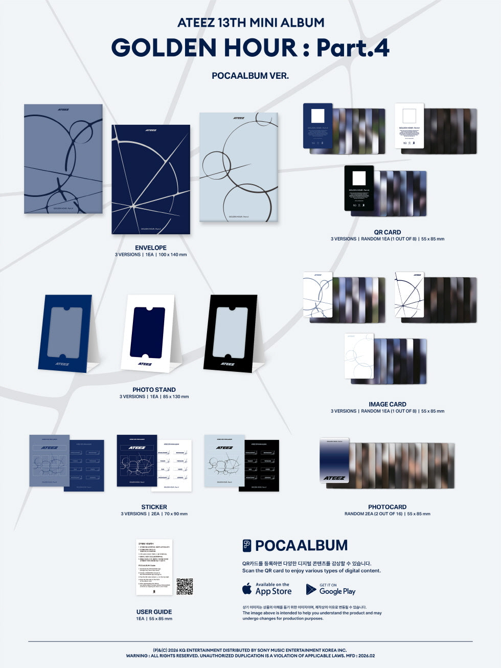 [Pre Orden] GOLDEN HOUR : Part. 4- ATEEZ 13th Mini Album (POCAALBUM VER)