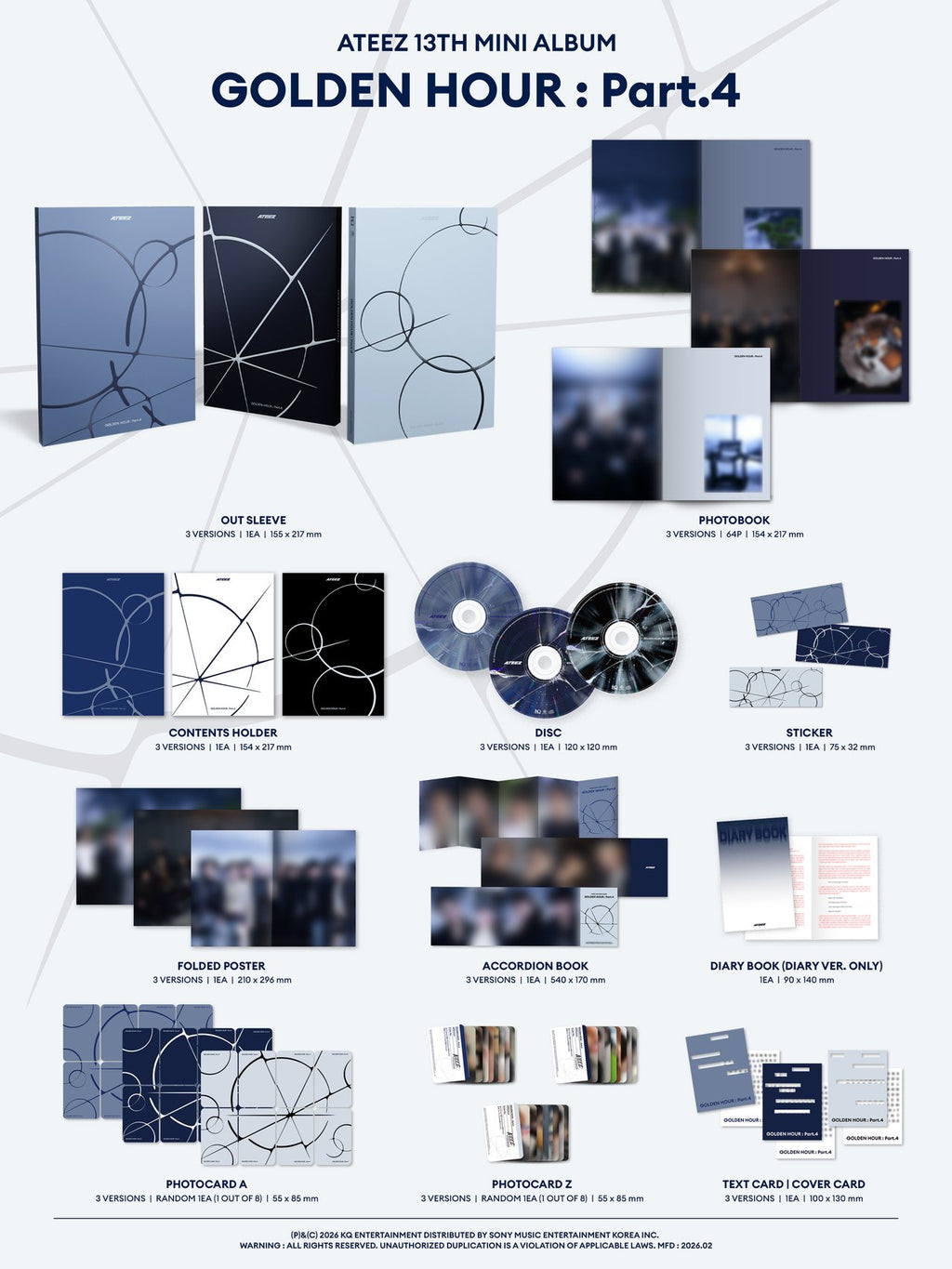 [Pre Orden] GOLDEN HOUR : Part. 4- ATEEZ 13th Mini Album