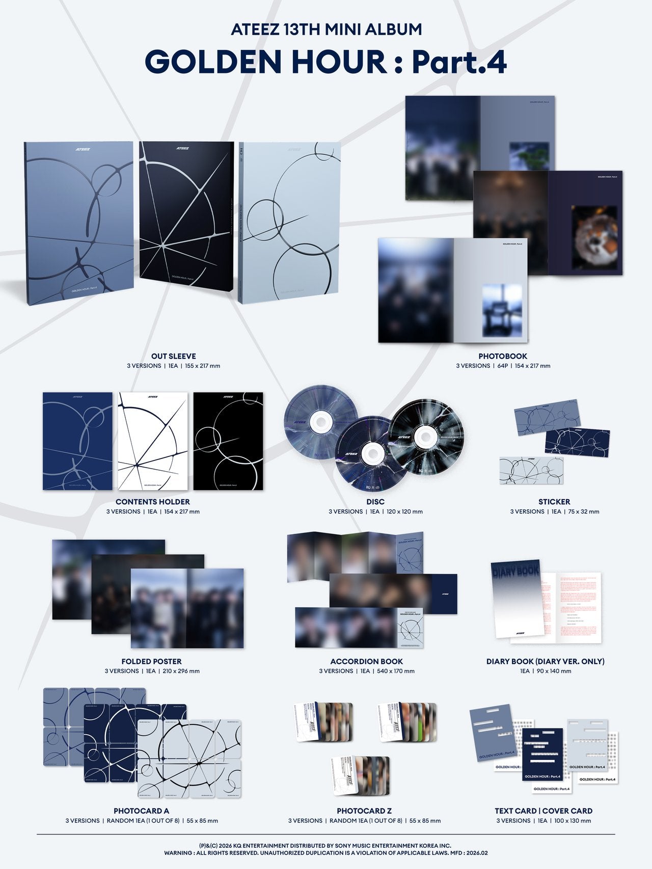 [Pre Orden] GOLDEN HOUR : Part. 4- ATEEZ 13th Mini Album